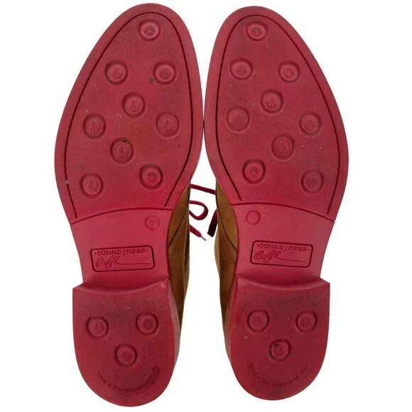 Donald J. Pliner Italy Brown Suede Chukka Boots Mens size 8.5 Dress Casual Shoes - Picture 3 of 11